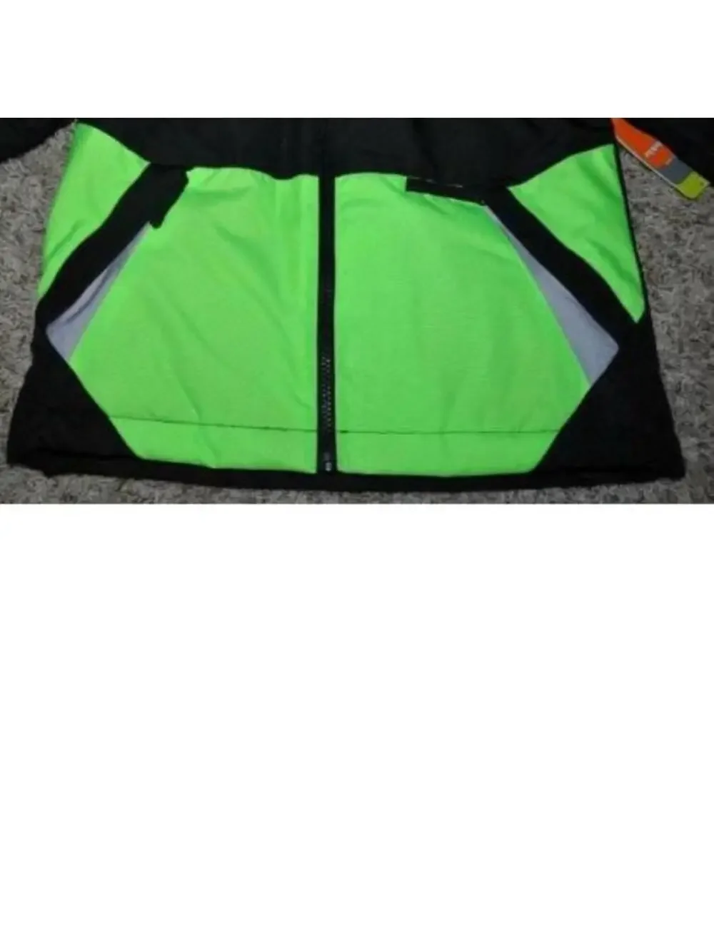 Boys All Weather Jacket 4/5 Black Green 4 in 1 Winter Spring Fall Athletech